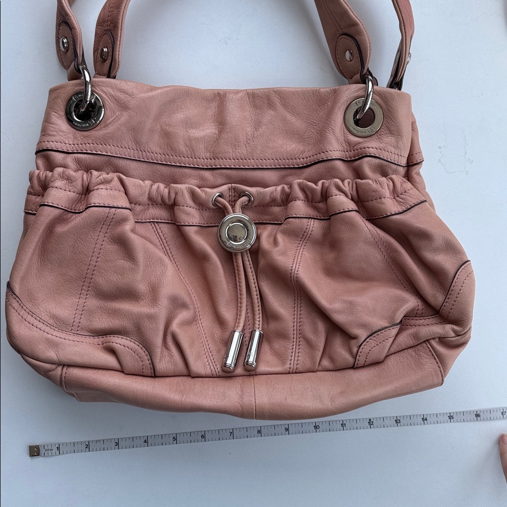 b. makowsky Soft Pink Leather Hobo Shoulder Bag - Picture 7 of 8